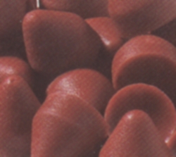 Abrasif polyester cône rouge