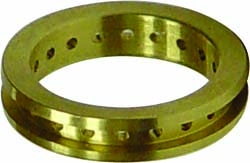 Exercice de Bague avec rainure, laiton, 20 trous pré-percés pour pierres rondes de 3 mm