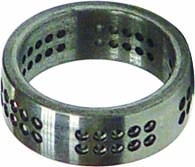 Pavé sur bague d’exercice, acier inoxydable, trous pour les pierres de 1.5 mm