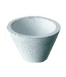 Cupules blanches 11X6,5 