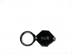Loupes chromées hexagonales 10x