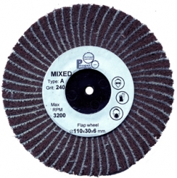 Disques à satiner scotch brite & emeri 110x30x6 G 180