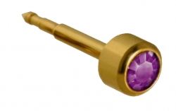 Boutons d'oreilles mini dorées assortie 12 PAIRES