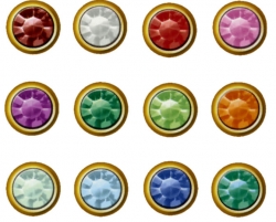 Boutons d'oreilles mini dorées assortie 12 PAIRES