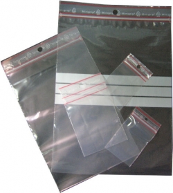 Sachets plast. avec bandes 40 x 60 - Les 100 pcs