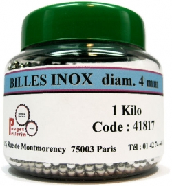 Billes en acier inox  4 mm 
