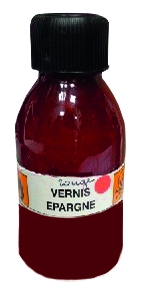 Vernis epargne rouge 250 cc
